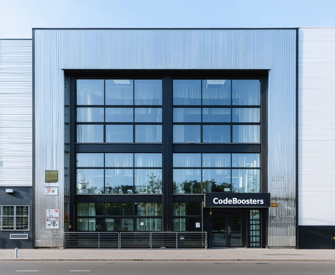 Die Außenansicht unseres modernen Campus-Gebäudes in der Torstraße, Berlin-Mitte